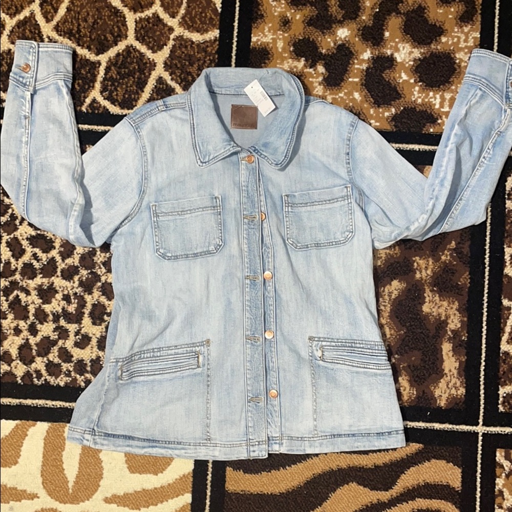 Maurices Blue Jean Jacket Fitted Denim Style